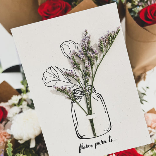 AO Flower Card | "Flores para ti"