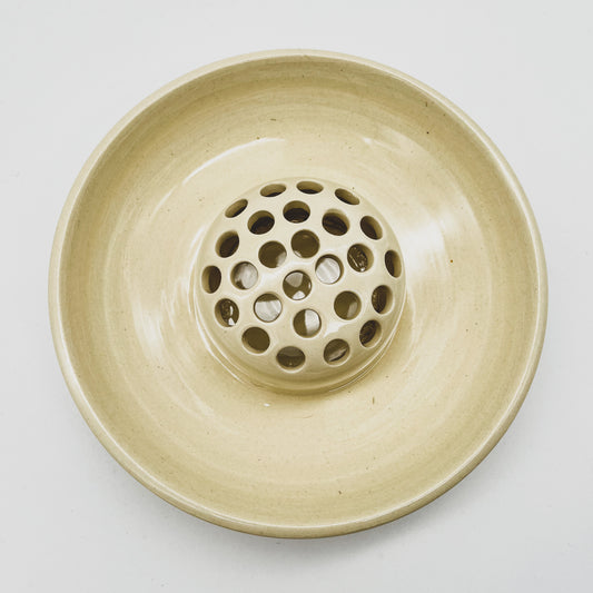 Plate Ceramic Flower Frog Vase